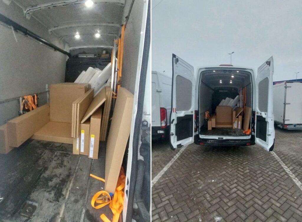 Sicherer Möbeltransport mit unserem Transportfahrzeug