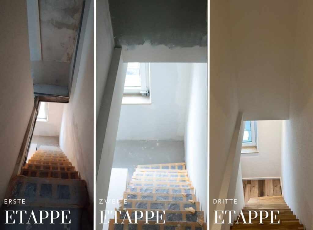 Haus vor und nach Renovierung in Bochum