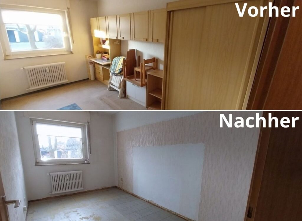 Entrümpelung vorher nachher Bochum