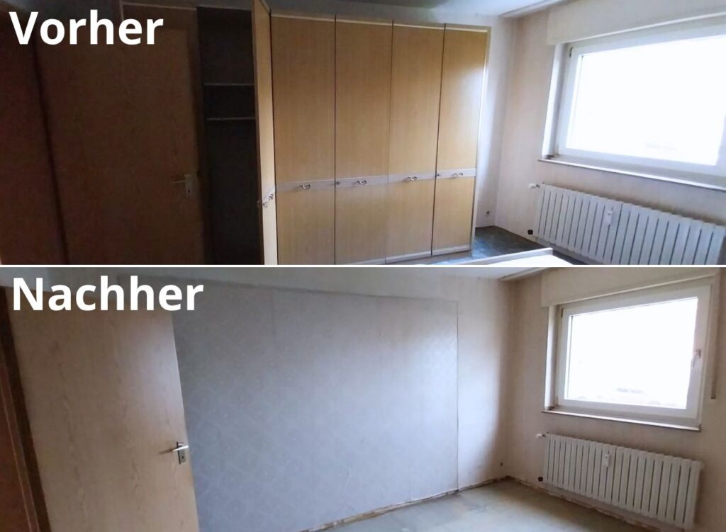 stark gefüllte Wohnung vor Entrümpelung