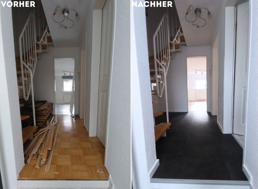 Vinylboden im Haus mit Blick auf Treppe in Bochum